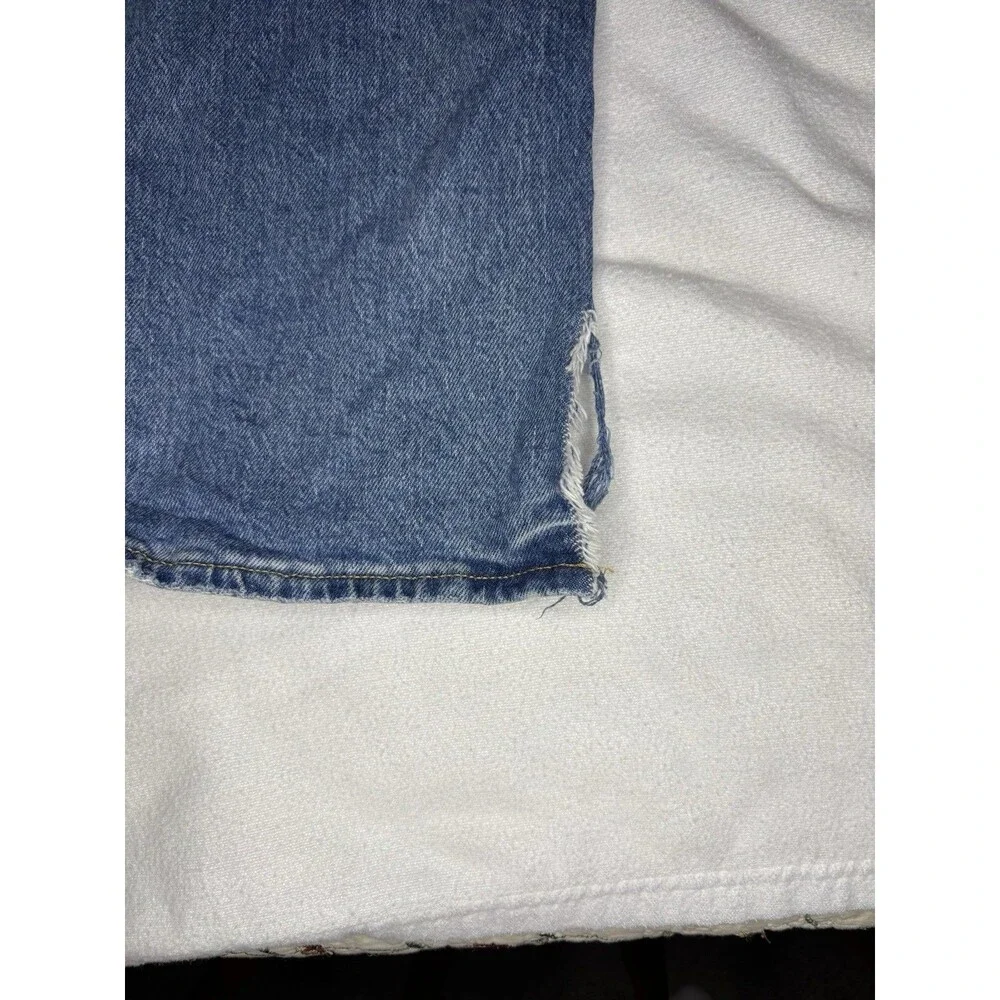 Aeropostale Slim‎ Fit Jeans Mens 36x32 Blue Good Distressed Ripped Denim